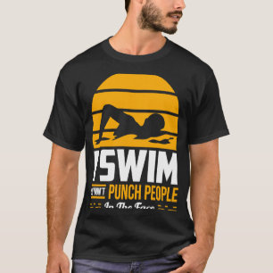 Camiseta Nadar Equipe de Natação Nadadora Para que eu não e