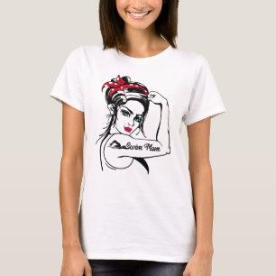 Camiseta Nadar Natação Nadadora Mãe Rosie O Pino Do Ribe