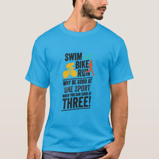 Camiseta Nadar, Pedalar, Correr- Triatlo
