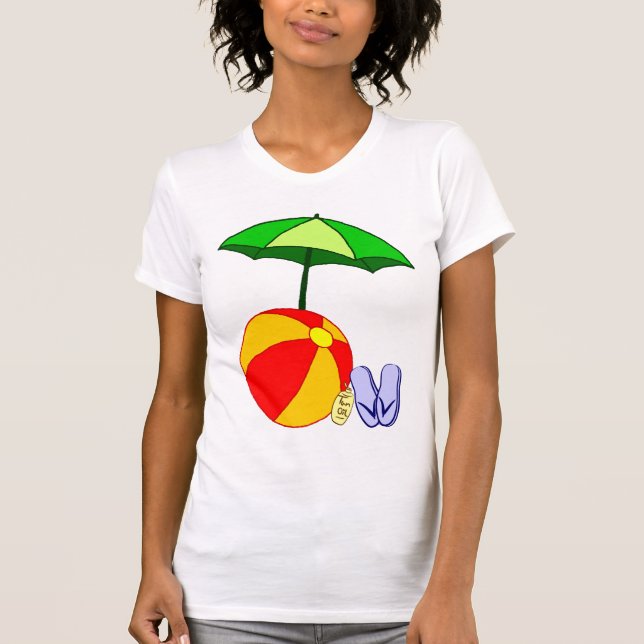 Camiseta Nadar Praia Ball Umbrella Tee (Frente)