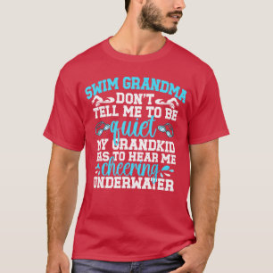 Camiseta Nadar Vovó Engraçado Natação Vovó De Um Nadador G