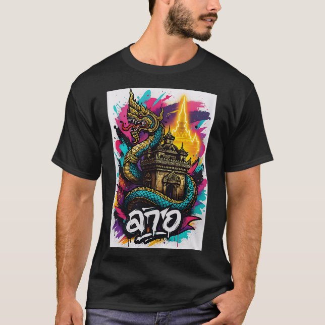 Camiseta naga e patuxay lao streetwear (Frente)