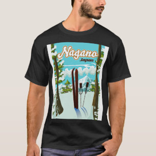 Camiseta Nagano Japan Ski poster