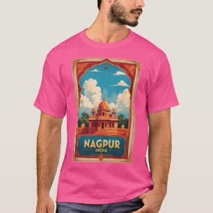 Camiseta Nagpur India Viagens vintage Turismo