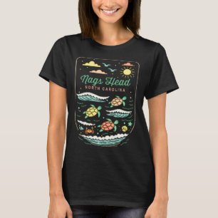 Camiseta Nags Head Nc Linda Viagem de Férias Praia Amante d