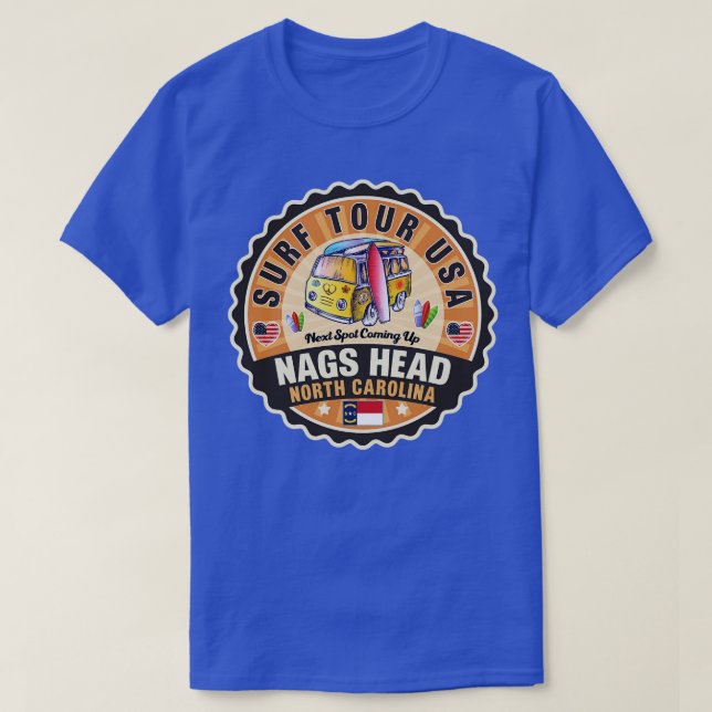 Camiseta Nags Head North Carolina 1 (Frente do Design)