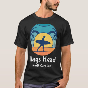 Camiseta Nags Head North Carolina Surfing Vintage Su