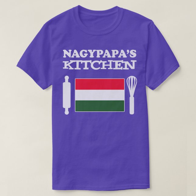 Camiseta Nagypapa's Kitchen Hungarian Grandpa  (Frente do Design)