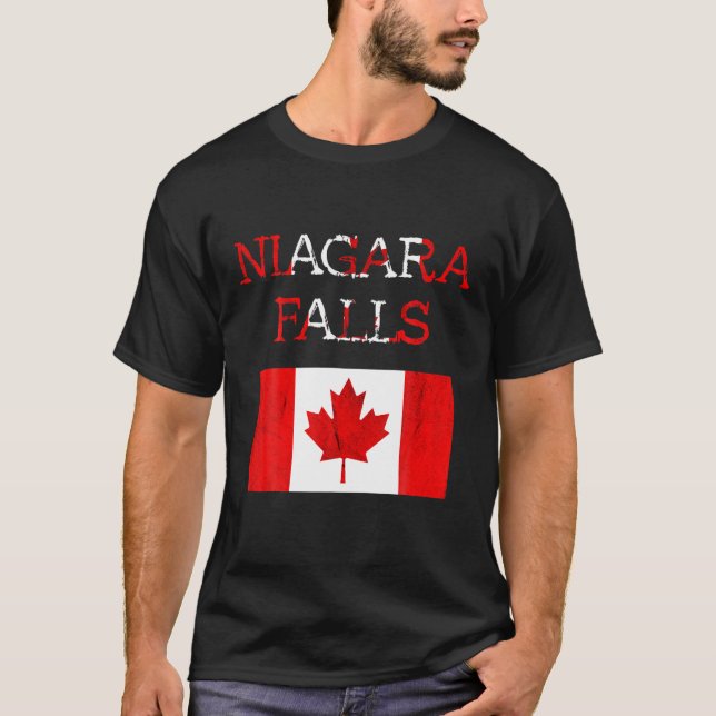 Camiseta Naigara Falls Canada Prioridade Canadense Mães de  (Frente)