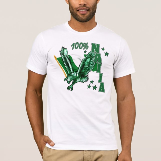 Camiseta Naija 100% para o nigeriano patriótico (Frente)