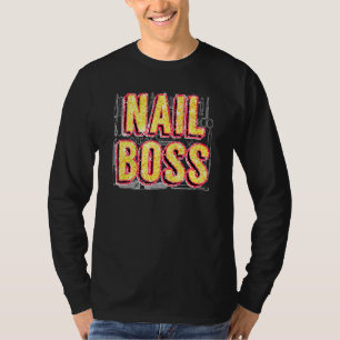 Camiseta Nail Artist Boss Leopard Print Nailart Nail Techni