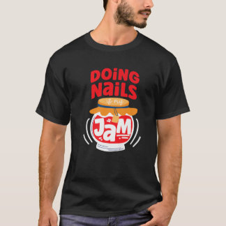 Camiseta Nail Tech Cote Trabalho Uniforme Nail - Jam Polonê