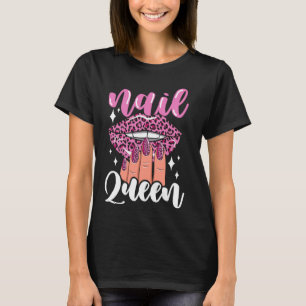 Camiseta Nail Tech Cote Trabalho Uniforme Nail Nail Nail Qu