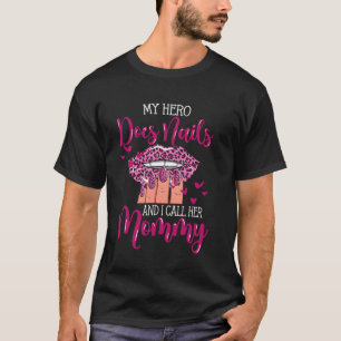 Camiseta Nail Tech Cote Trabalho Uniforme Nail Polonês Mãe