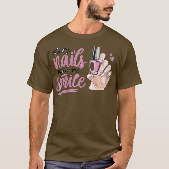 Camiseta Nail Tech I Love Cute Nail Studio Technician (Frente)