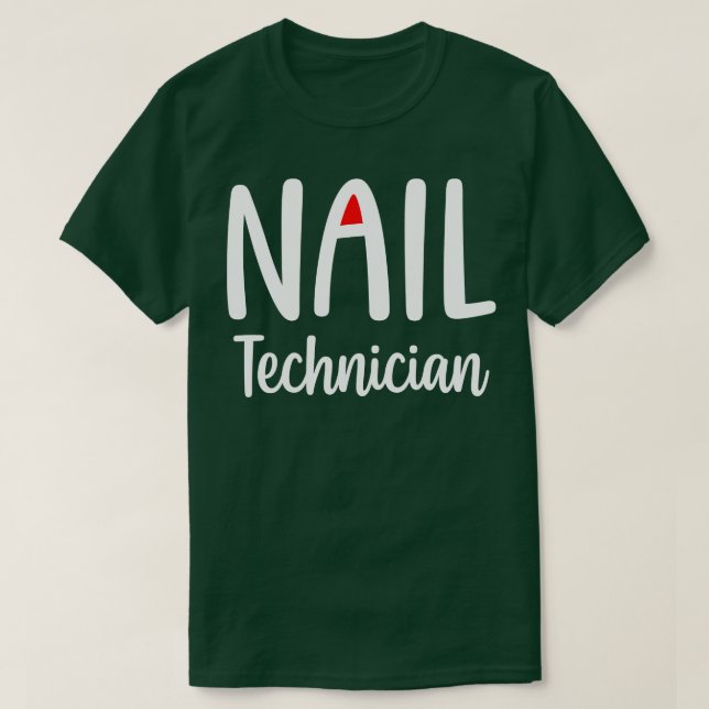 Camiseta Nail Technician (Frente do Design)