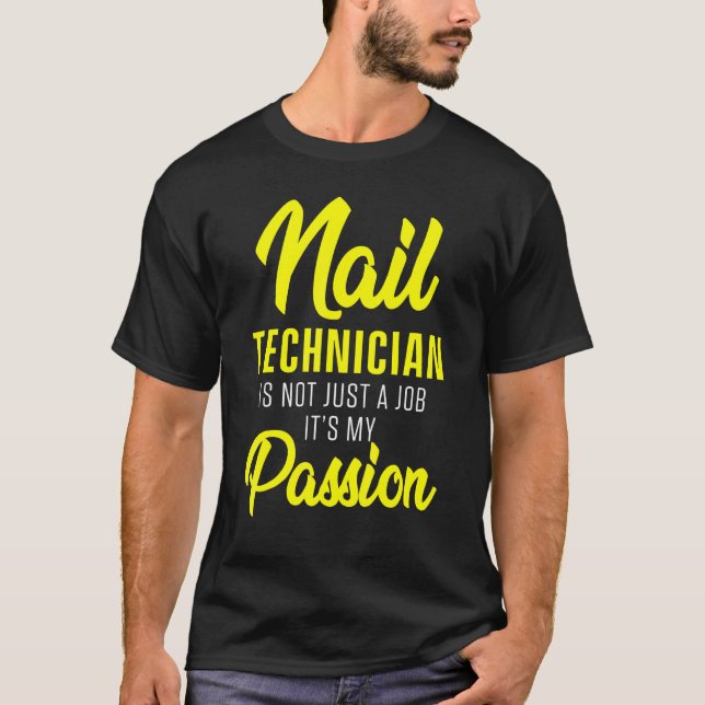 Camiseta Nail Technician Certified Nail Tech Artist Manicur (Frente)