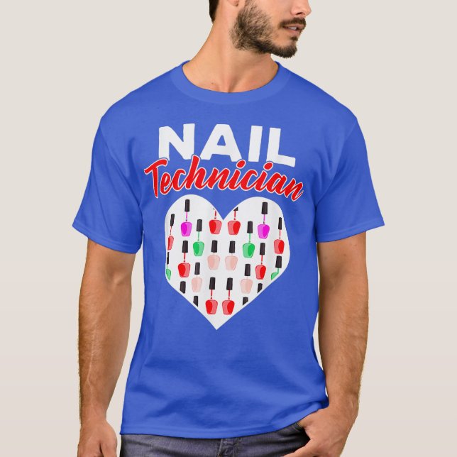 Camiseta Nail Technician Love Polish Nail Tech Artist DA1 (Frente)