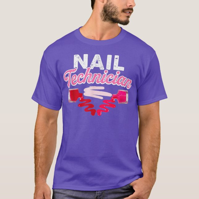 Camiseta Nail Technician Polish Arts Nail Tech Artista (Frente)