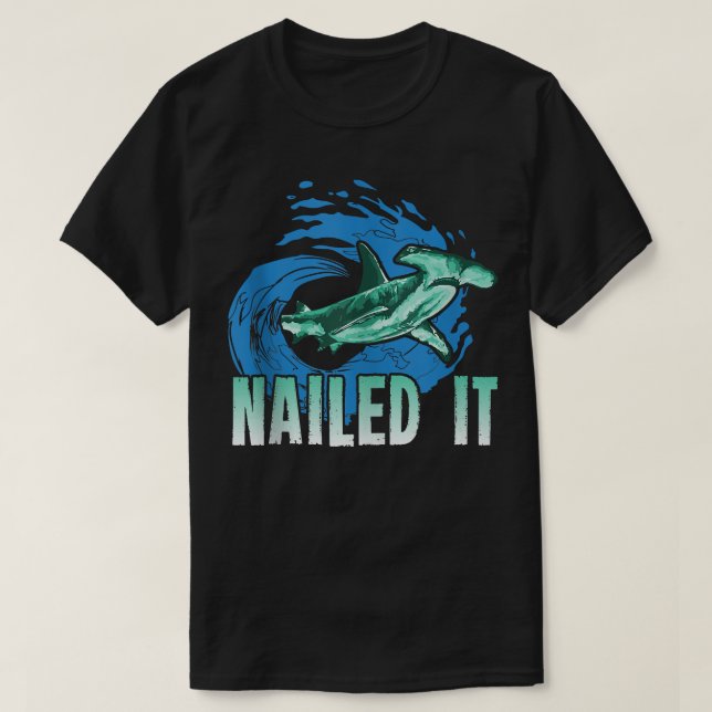 Camiseta Nailed It Whale Shark Fin  (Frente do Design)