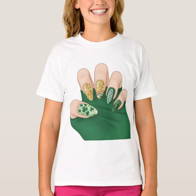Camiseta nails hand t-shirt  (Frente)