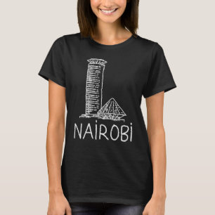Camiseta Nairobi City Kenya souvenir para homens 2