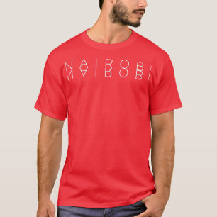Camiseta Nairobi Reflete Quênia Word Art Souvenir 