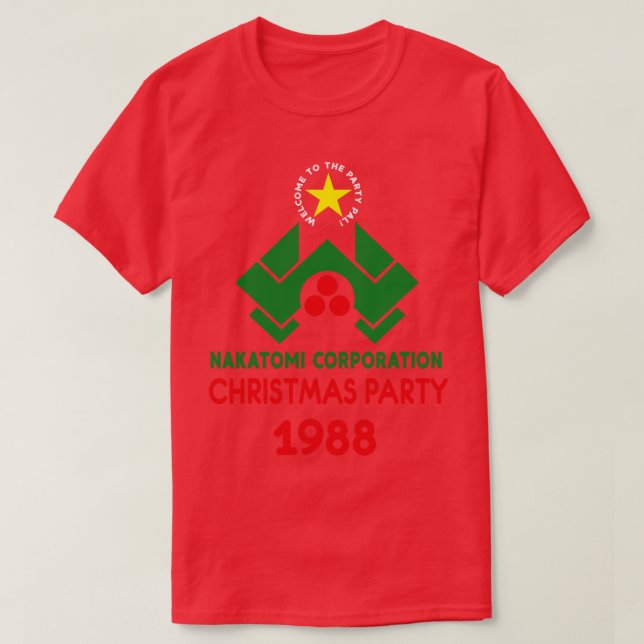 Camiseta Nakatomi Plaza Festa de Natal (Frente do Design)