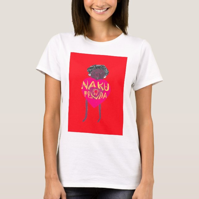 Camiseta Nakupenda Love Art - Swahili Heart Design (Frente)