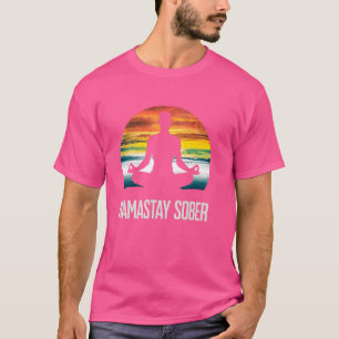 Camiseta Namastay Sober Recovery Support Sobriety