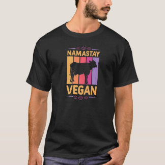 Camiseta Namastay Vegano Retro Nomaste Yoga Flor de Lótus