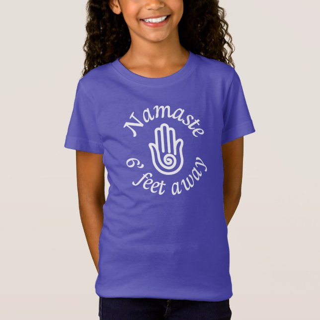 Camiseta Namaste 6' pés longe (Frente)