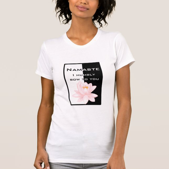 Camiseta Namaste - arco-te humildemente (Frente)