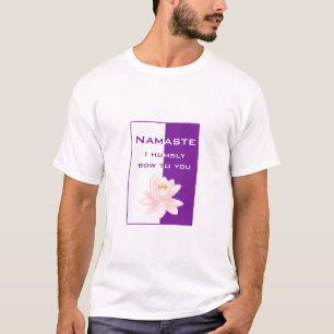 Camiseta Namaste - arco-te humildemente (roxo)