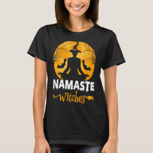 Camiseta Namaste Bruxas Estilo Vintage Ioga Bruxaria Hall