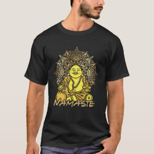 Camiseta Namaste Buda Meditação Pessoas Espirituais Ioga Em