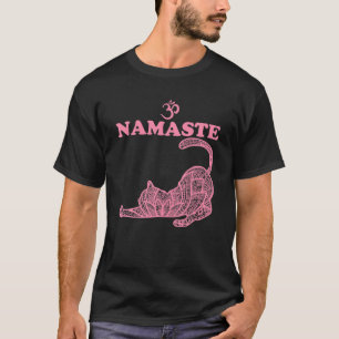 Camiseta Namaste Cat Yoga Pose Om Símbolo Funny Yoga Gift F