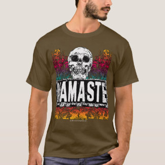 Camiseta Namaste com crânio