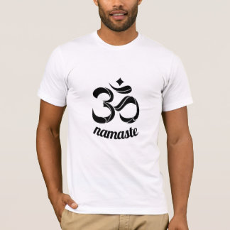 Camiseta Namaste, com texto traseiro