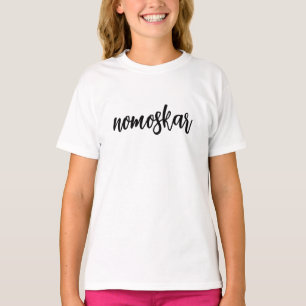 Camiseta Namaste Design Moderno de Ioga para Crianças Esp