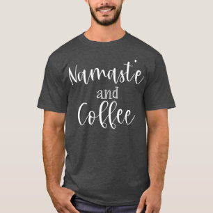 Camiseta Namaste e Café Yoga Divertido