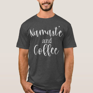 Camiseta Namaste e Café Yoga Divertido
