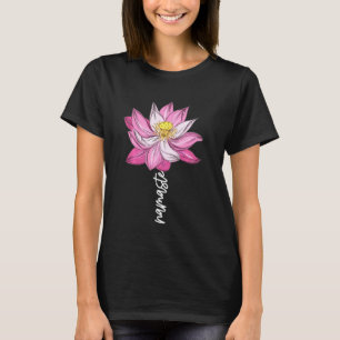 Camiseta Namaste Flor de Lótus Meditação Espiritual de Yoga