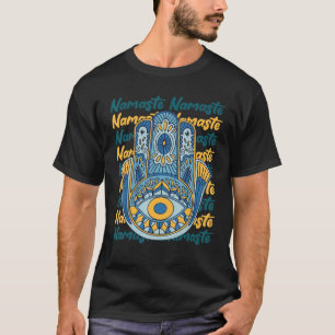 Camiseta Namaste Hamsa Mão Religião Yoga Hinduísmo Hamsa Ol