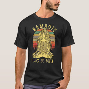 Camiseta Namaste Hijo De Puta Vintage Yoga Girl Yoga