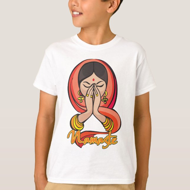 Camiseta Namaste Hindu (Frente)