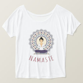 Camiseta Namaste in Lotus Pose - Yoga Asana T-shirt