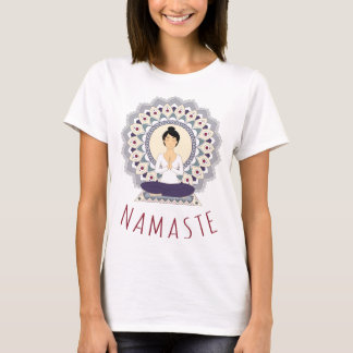 Camiseta Namaste in Lotus Pose - Yoga Asana T-shirt