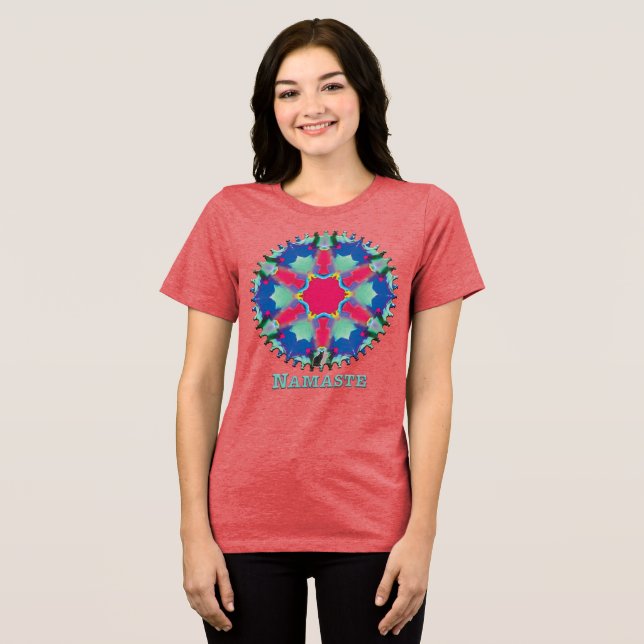 Camiseta Namaste Kaleidoscópio Dirigente (Frente Completa)
