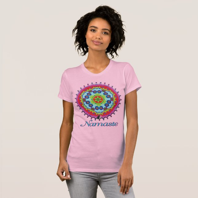 Camiseta Namaste Kaleidoscópio Importada (Frente Completa)